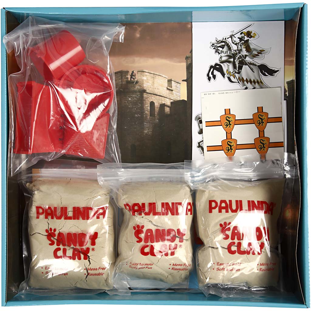 Sandy Clay® , riddarborg, natur, 1 set [HOB-78270]