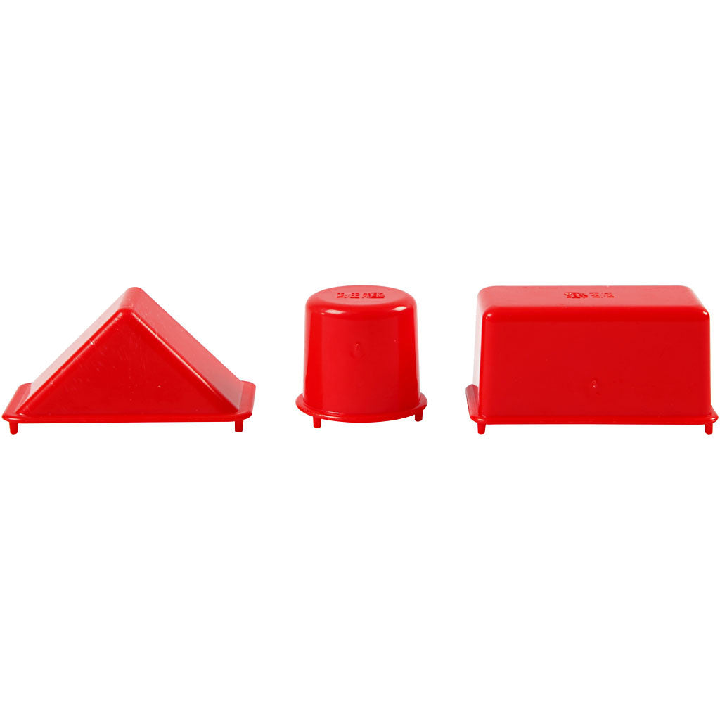 Sandformar, geometri, stl. 3,5-9,5 cm, 12 st./ 1 förp. [HOB-78273]