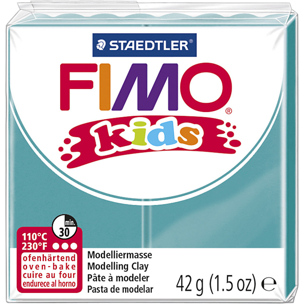 FIMO® Kids Clay, turkos, 42 g/ 1 förp. [HOB-78526]