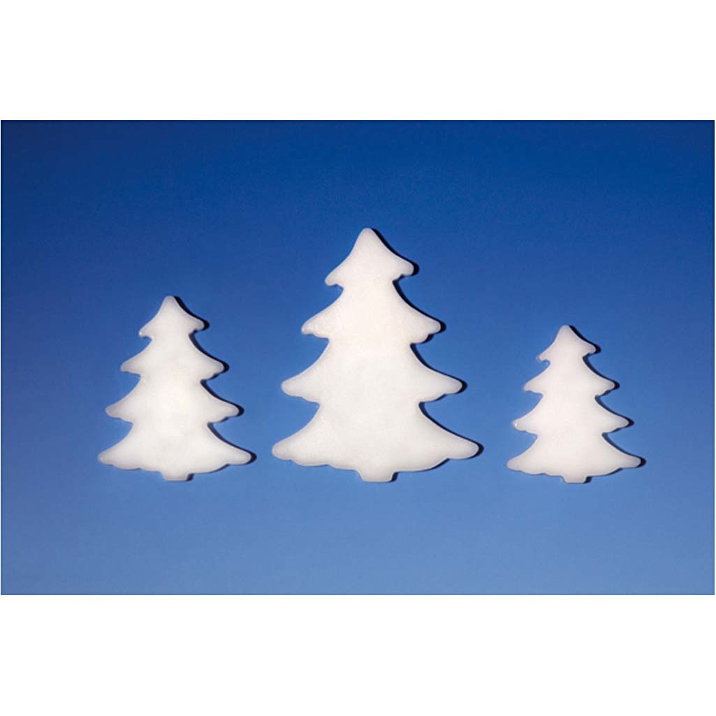 Gjutformar, Granar, H: 6+8+10 cm, D: 9 mm, stl. 14,9x22 cm, 1 st. [HOB-78636]