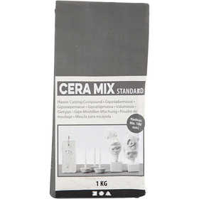 Cera-Mix Standard Modellgips, ljusgrå, 1 kg [HOB-786500]