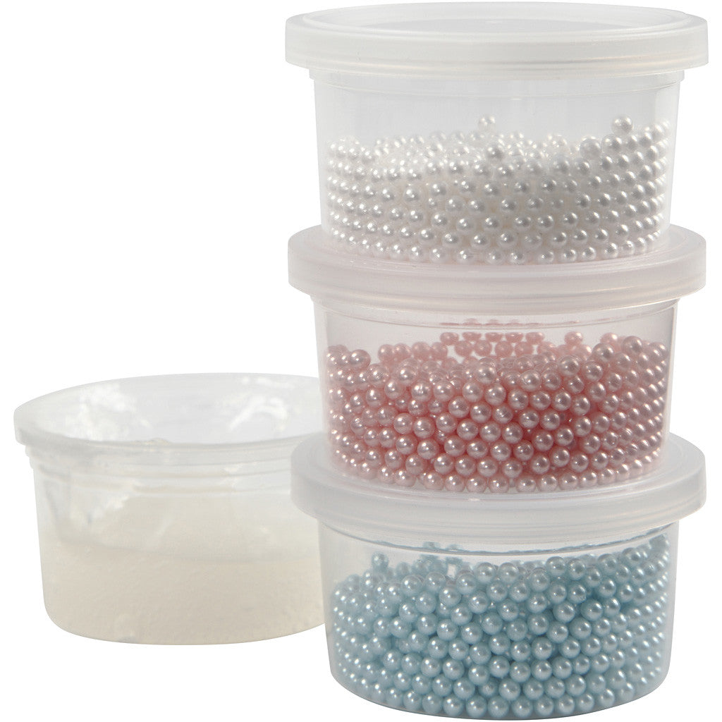 Pearl Clay®, mixade färger, 3x25+38 g, 1 set [HOB-78725]