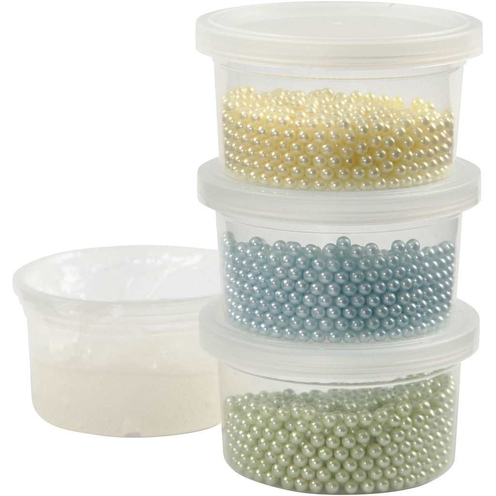 Pearl Clay®, mixade färger, 3x25+38 g, 1 set [HOB-78726]