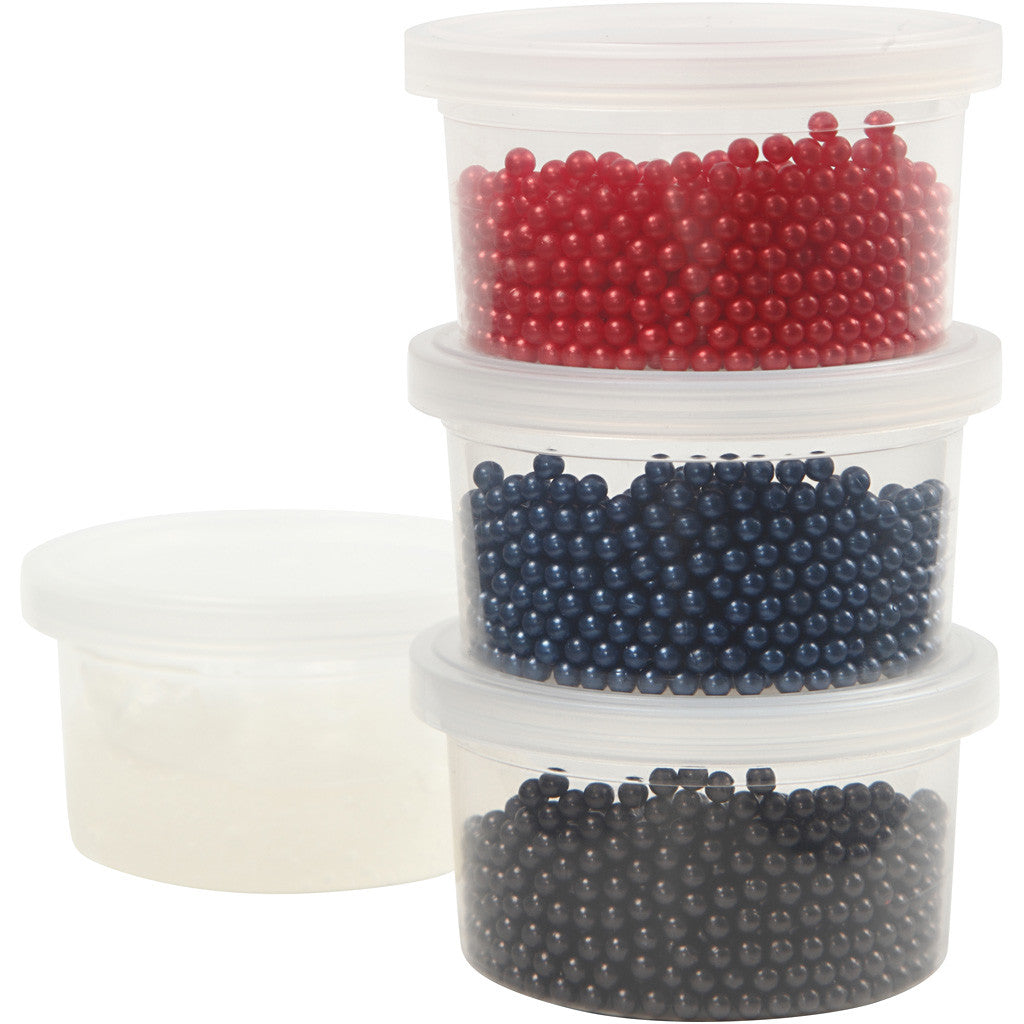 Pearl Clay®, mixade färger, 3x25+38 g, 1 set [HOB-78727]