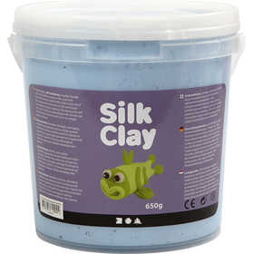 Silk Clay®, neonblå, 650 g/ 1 hink [HOB-78814]