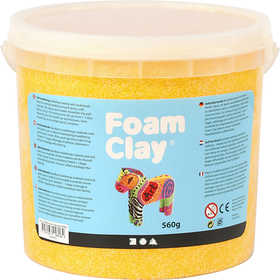 Foam Clay® , gul, 560 g/ 1 hink [HOB-78824]