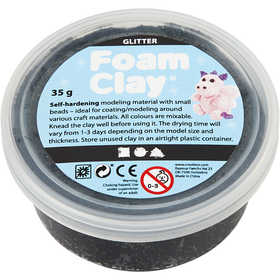 Foam Clay® , svart, 35 g/ 1 burk [HOB-788860]