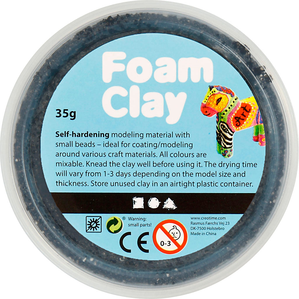 Foam Clay®, black, 35 g/ 1 tub [HOB78920]
