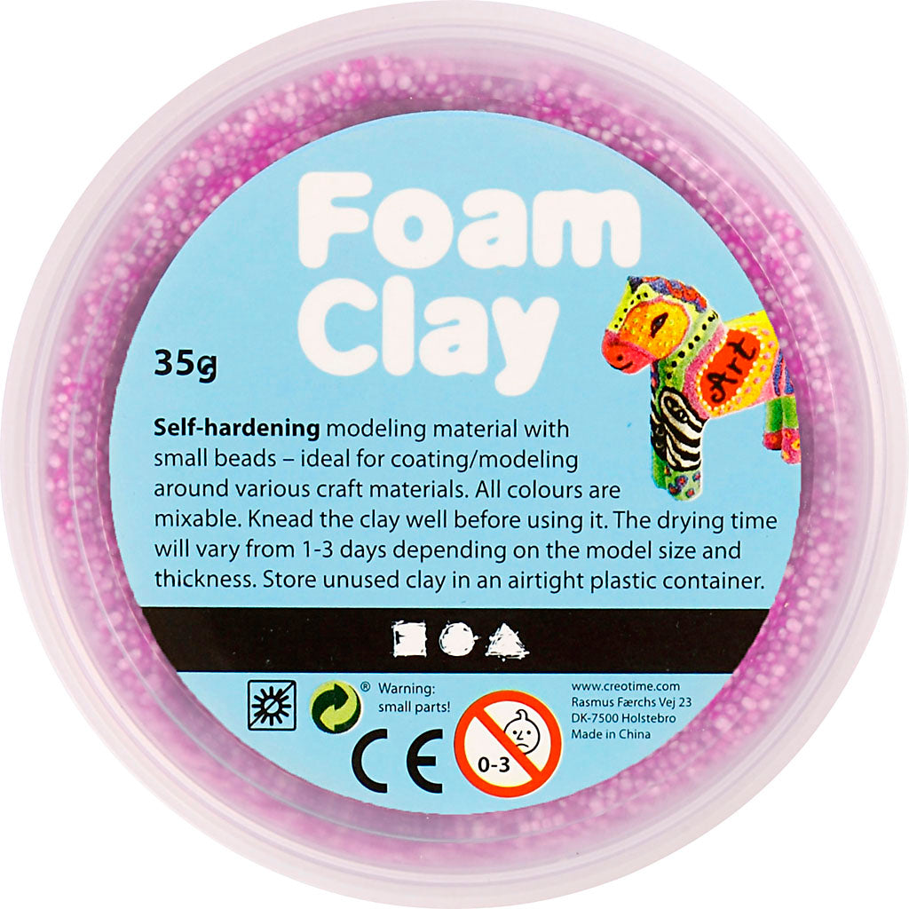 Foam Clay® , neonlila, 35 g/ 1 burk [HOB-78925]