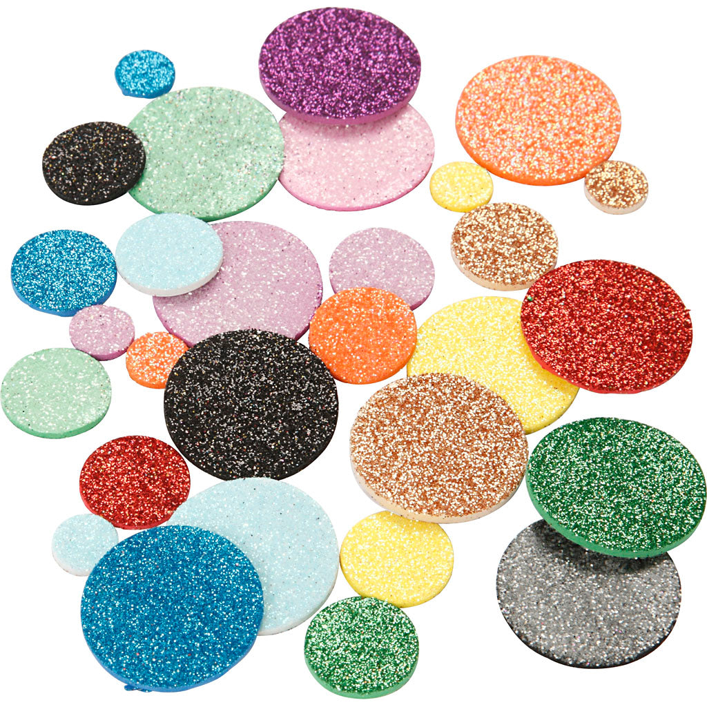 Dekorgummicirklar, Dia. 12+20+32 mm, 1000 st./ 1 förp. [HOB-79022]