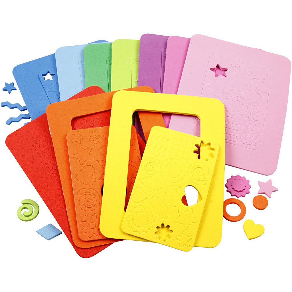 Dekorgummiramar, stl. 13x18 cm, 10 mix./ 1 förp. [HOB-790240]