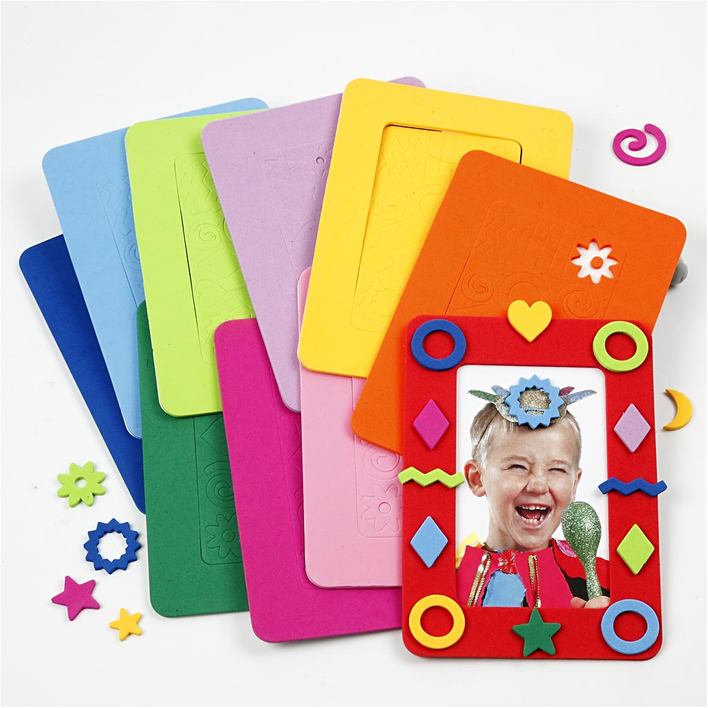 Dekorgummiramar, stl. 13x18 cm, 10 mix./ 1 förp. [HOB-790240]