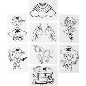 Krympplastark med motiv, ark 10,5x14,5 cm, tjocklek 0,3 mm, 36 ark/ 1 förp. [HOB-79072]