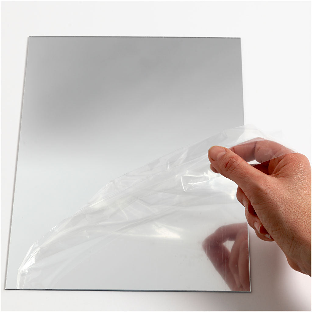Spegelplast, ark 29,5x21 cm, tjocklek 1,1 mm, 1 ark [HOB-790940]