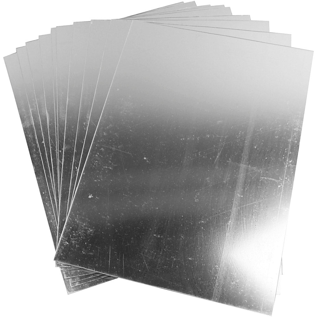 Plastic Mirror, sheet 29,5x21 cm, thickness 1,1 mm, 10 sheet