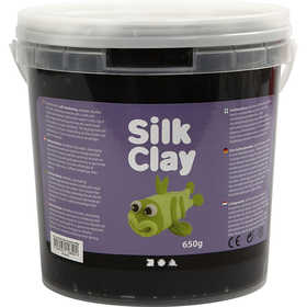 Silk Clay®, svart, 650 g/ 1 hink [HOB-79126]
