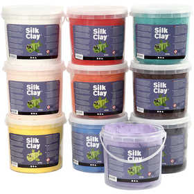 Silk Clay®, mixade färger, 10x650 g/ 1 förp. [HOB-79144]