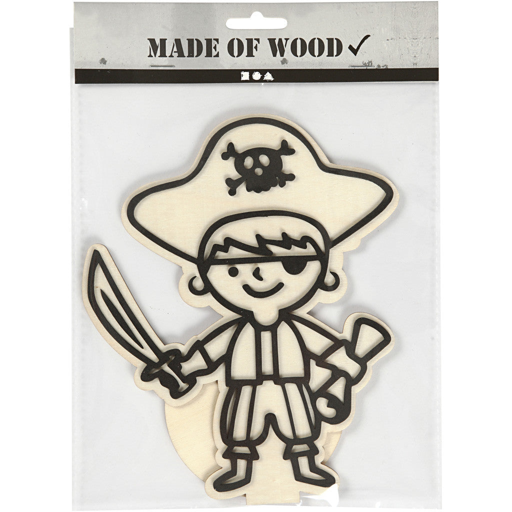 Dekorationsfigur, pirat, H: 19 cm, 1 st. [HOB-791950]