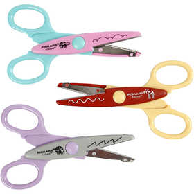 Fiskars KidzorsT Mönstersaxar, Flodhäst, kamel och igelkott, 3 st./ 1 förp. [HOB-8233]