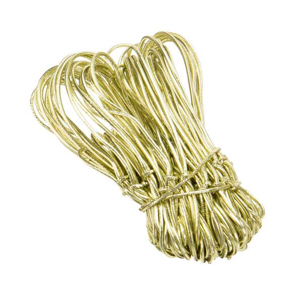 Resårband Metallisk Guld 20cm (50 st) [8MG]