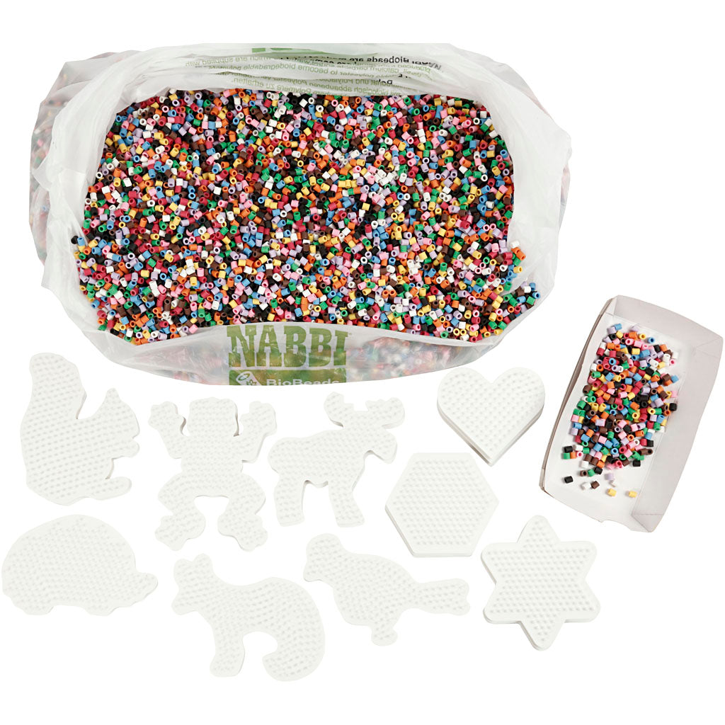 NABBI BioBeads Klassrumsset, stl. 5x5 mm, medium, standardfärger, 1 set [HOB-906770]