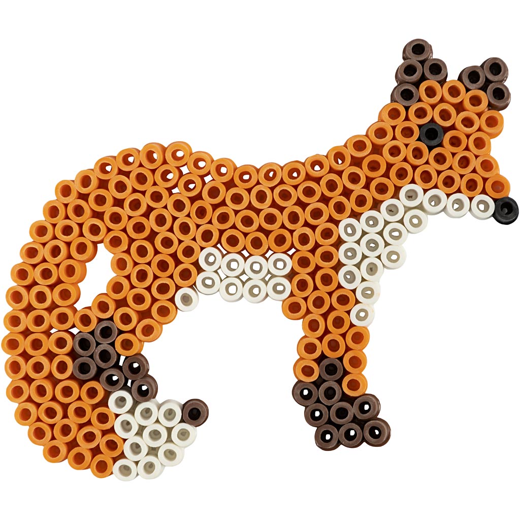 NABBI BioBeads Pärlplatta, räv, stl. 9,5x13,4 cm, medium, 1 st. [HOB-906789]