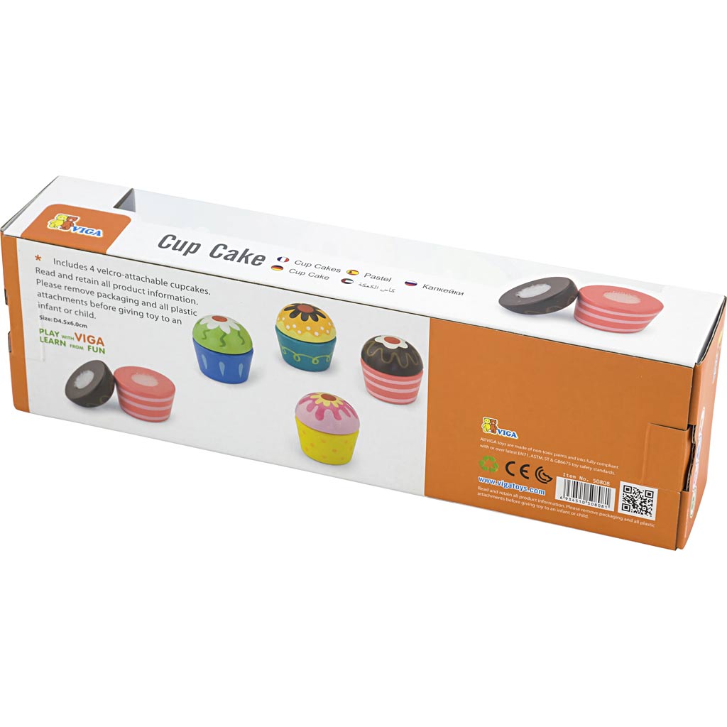 VIGA cupcakes, stl. 4x5,5 cm, 4 delar/ 1 förp. [HOB-907721]