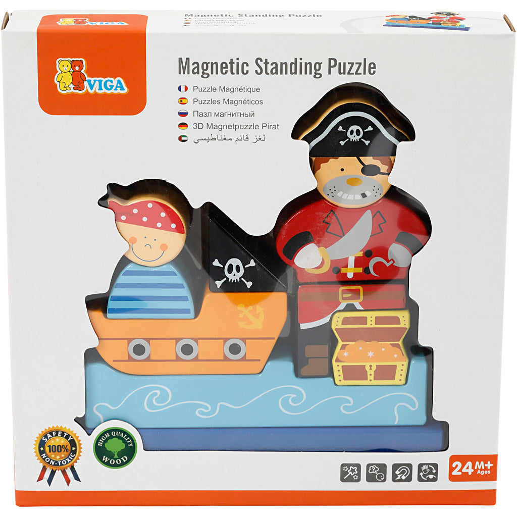 VIGA Magnetiskt 3D-pussel, 1 set [HOB-907740]