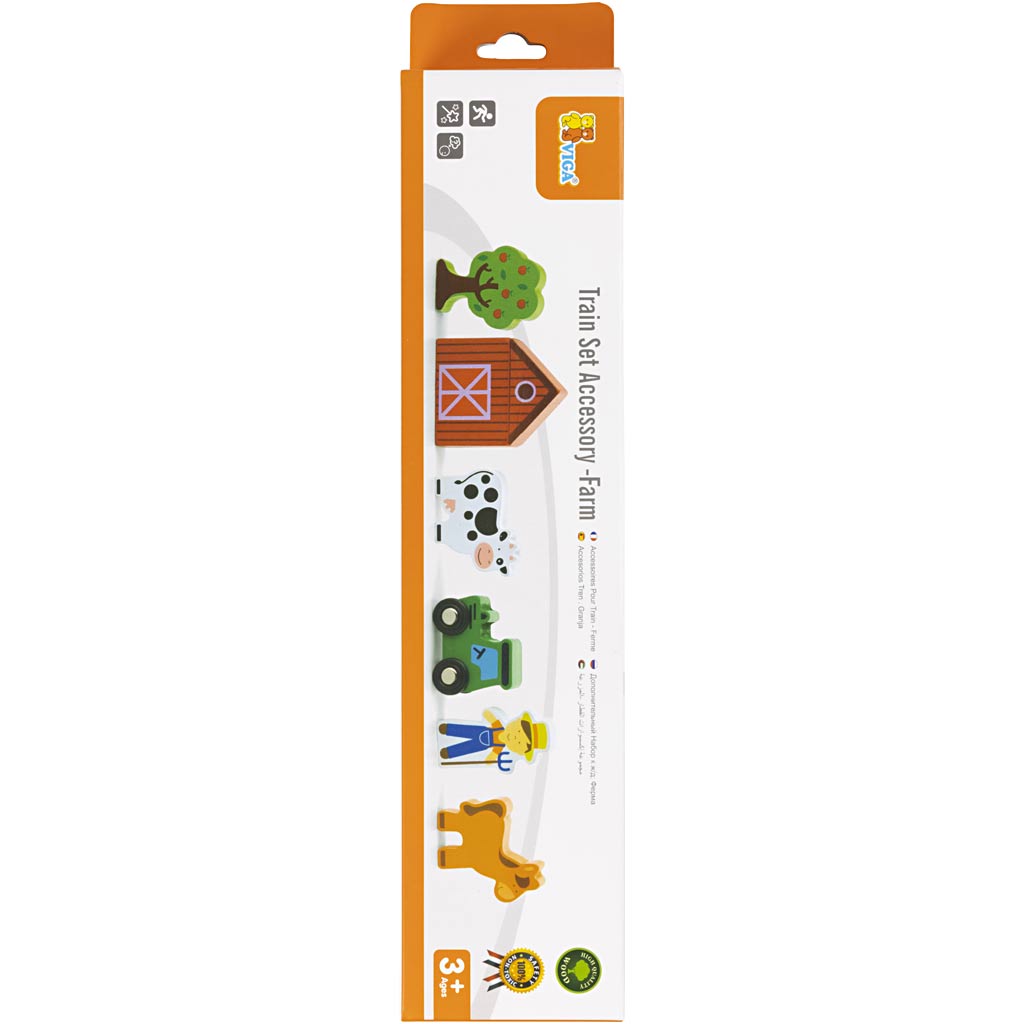 VIGA tågbana tillbehör, Bondgård, 6 delar/ 1 set [HOB-907742]