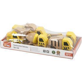 VIGA minibilar, konstruktionsbiler, stl. 7-9 cm, 6 delar/ 1 set [HOB-908496]