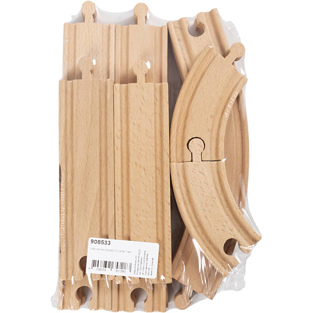 VIGA tågskenor, 12 delar/ 1 set [HOB-908533]