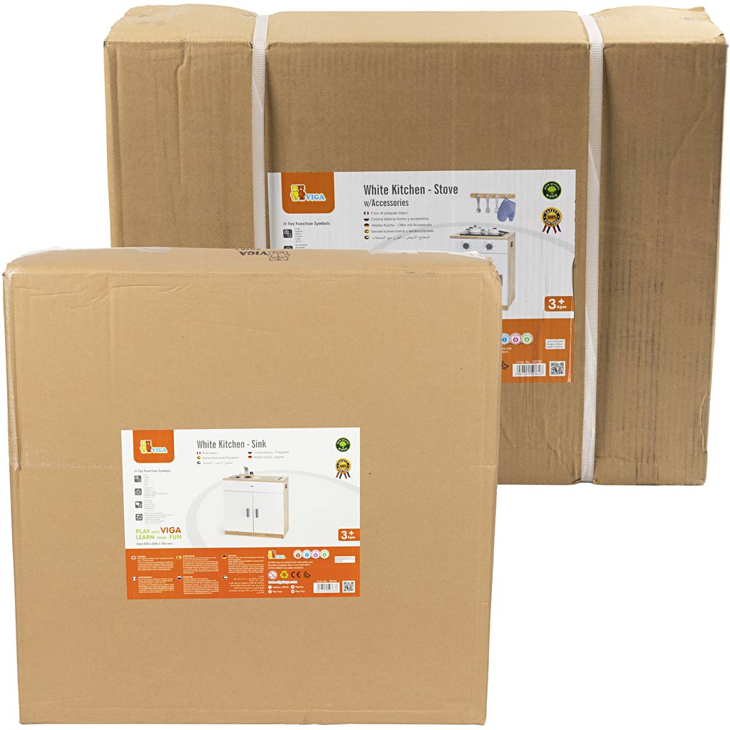 VIGA spis och diskbänk, H: 55 cm, D: 36, B: 40x65 cm, 2 delar/ 1 set [HOB-908578]