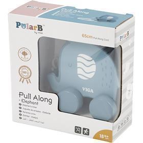 VIGA dra-elefant, stl. 11 cm, blå, 1 st. [HOB-908589]