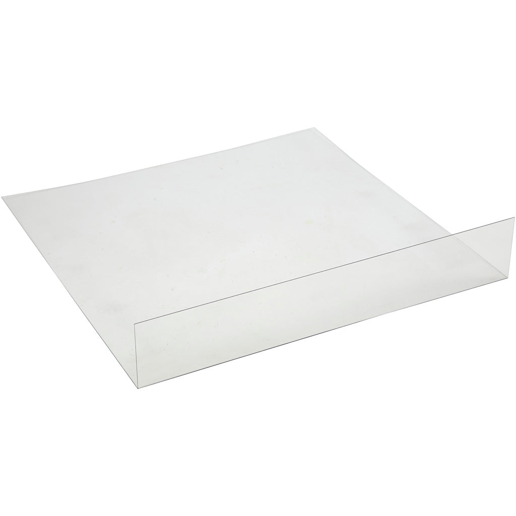 PET platta, stl. 375x380 mm, transparent, 1 st. [HOB-93231]