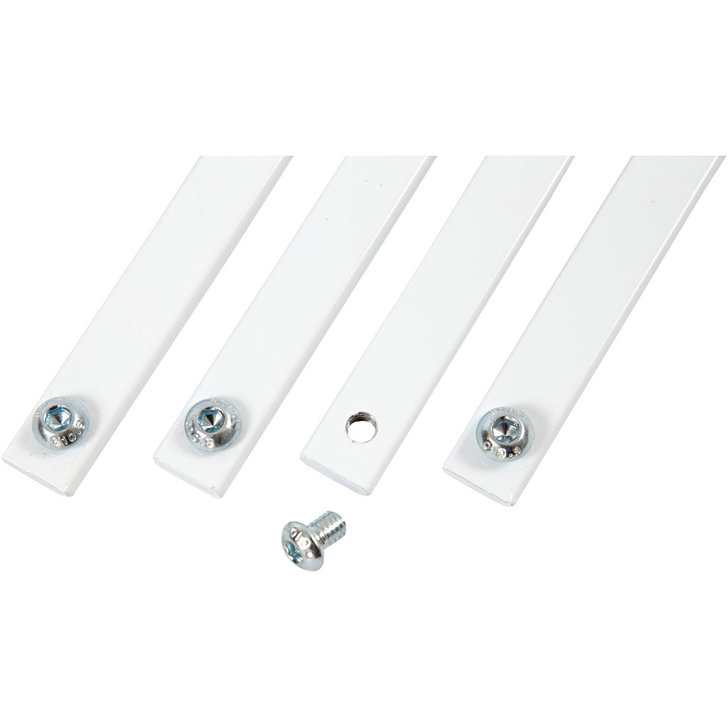 Monteringprofil till kartongreol, L: 100 mm, B: 30 mm, 1 set [HOB-93235]