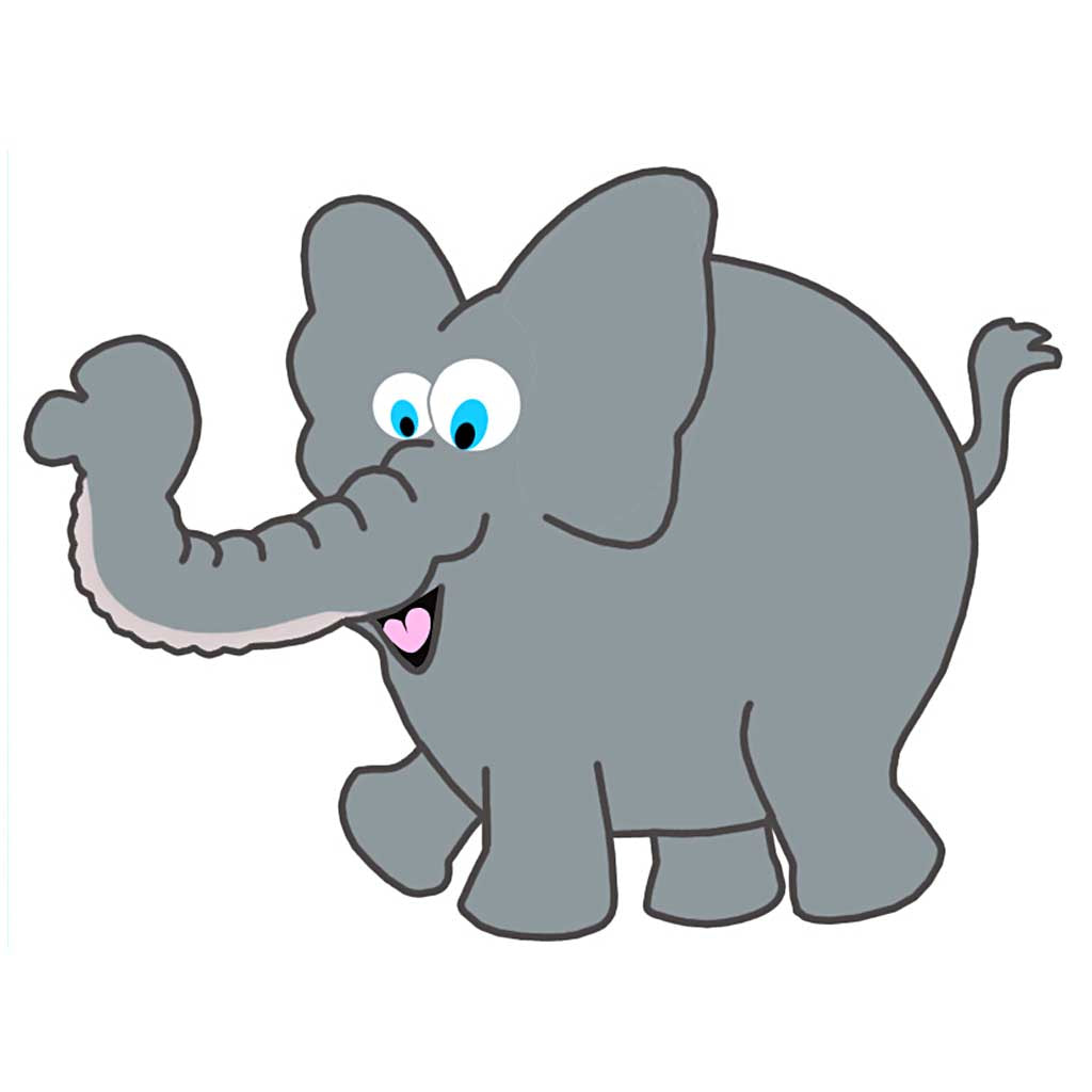 Djungeldjur, H: 14-25 cm, B: 12-23 cm, 230 g, vit, 16 st./ 1 förp. [HOB-95218]