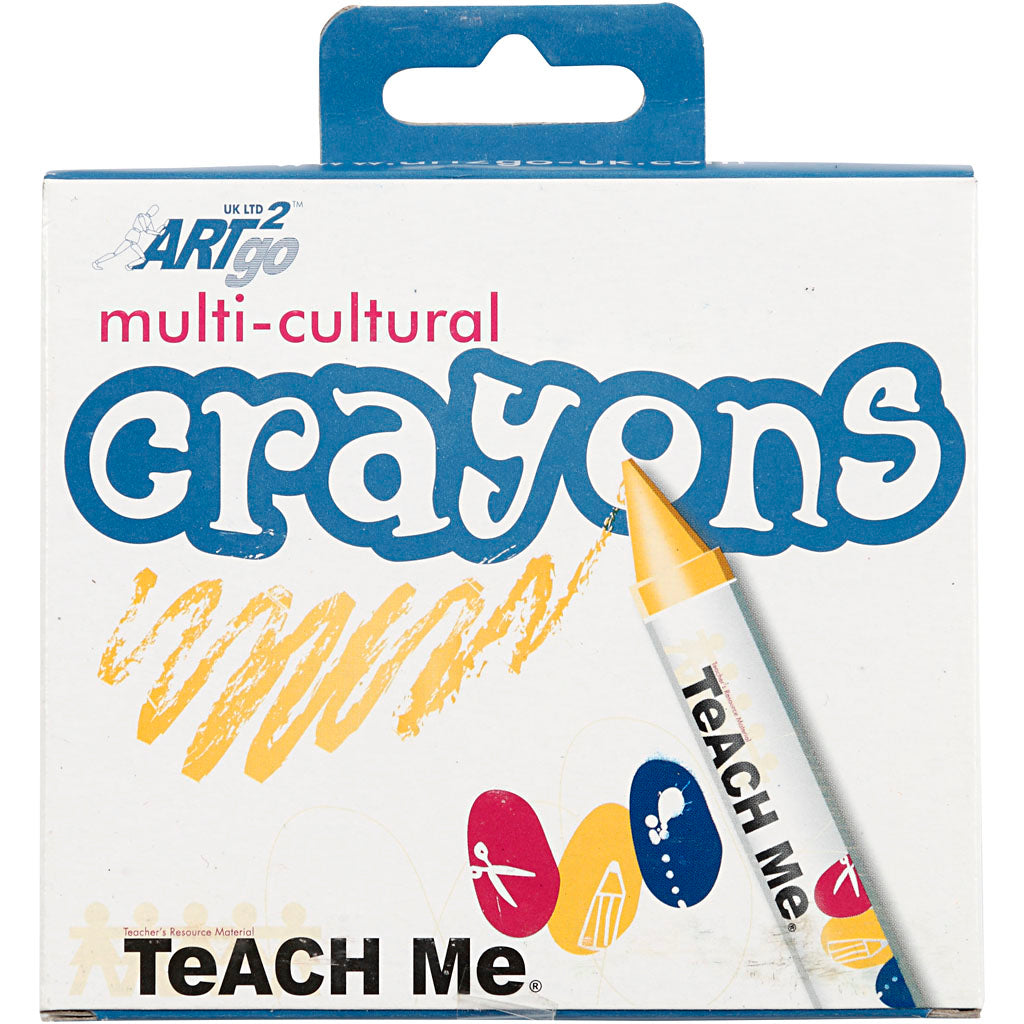 Vaxkritor, L: 10 cm, Dia. 15 mm, hudfärger, 8 st./ 1 förp. [HOB-95240]