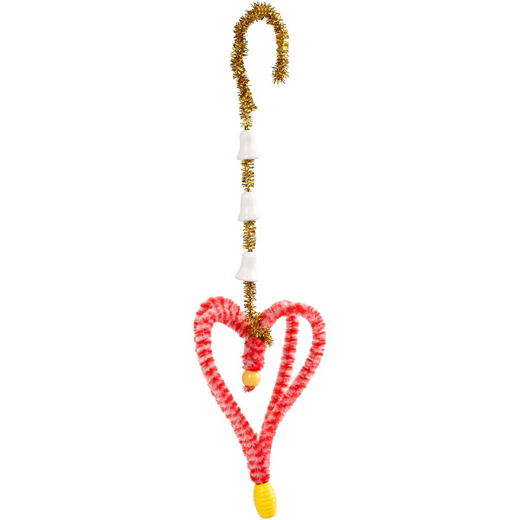 Kul med klämmor och piprensare, mixade färger, 1 set [HOB-97434]