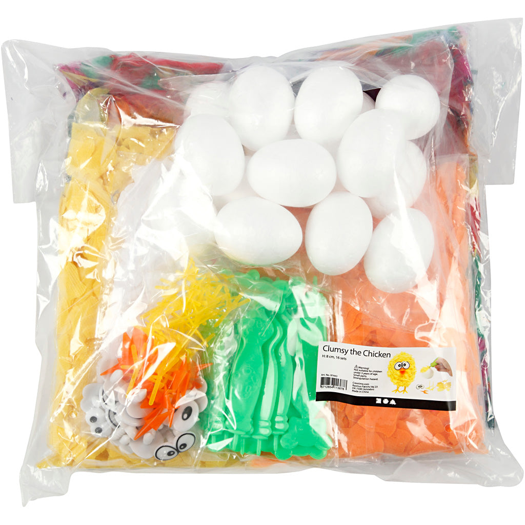 Kycklingar, H: 6 cm, 16 st., 1 set [HOB-97443]