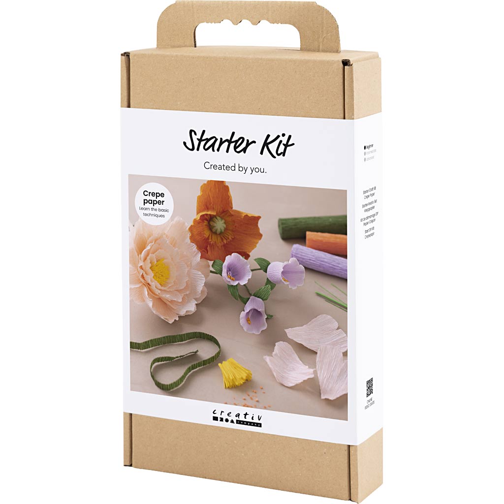 Start DIY Kit Kräppapper, mixade färger, 1 förp. [HOB-97738]