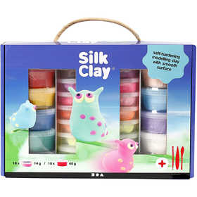 Silk Clay® Presentask, mixade färger, 1 set [HOB-98110]