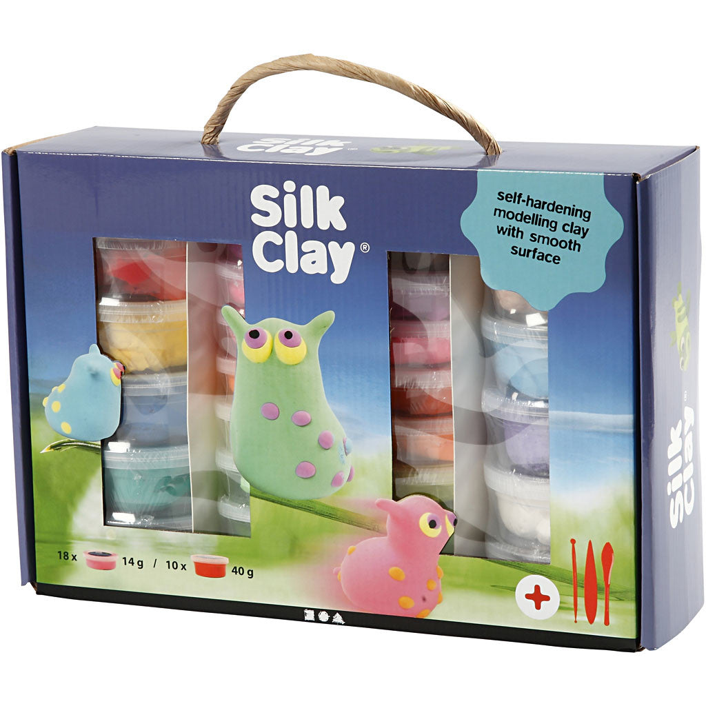 Silk Clay® Presentask, mixade färger, 1 set [HOB-98110]