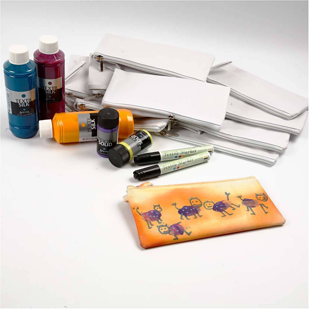 Grupp DIY Kit Måla vita muggar, H: 7-10 cm, vit, 1 set [HOB-99512]