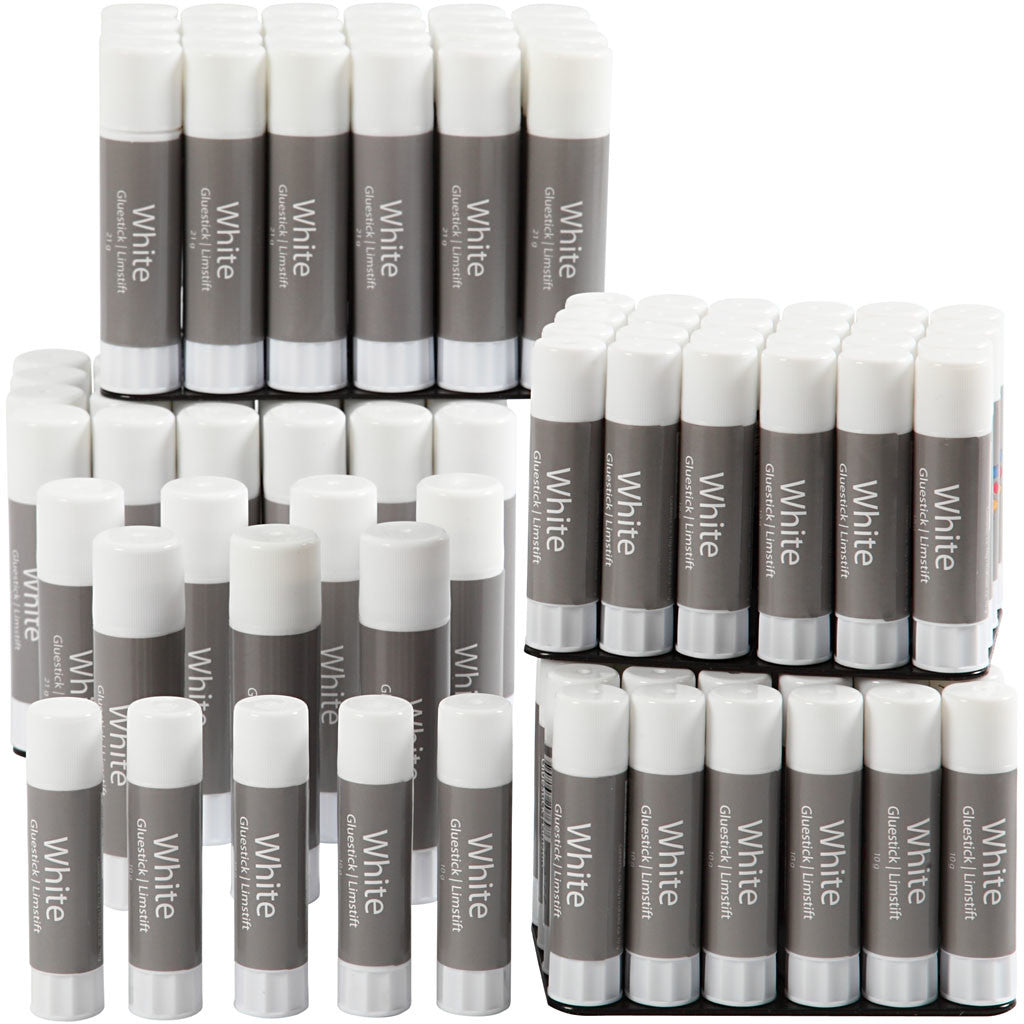 Vitt limstift, 2x72 st./ 1 förp. [HOB-99522]