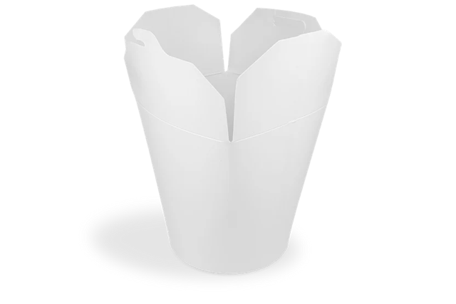 Wok till Go kopp 10x11,5 cm 32oz 1000ml kartillng Vit (500 st) [TK-9987003]