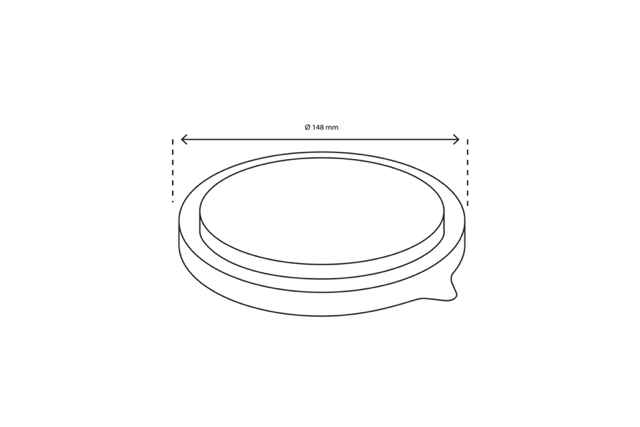 Lock sallad Poke Skål 500ml-750ml-1000ml Ø14,8cm transparent (300 st) [TK-9987011-A]