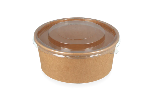 Lock sallad Poke Skål 500ml-750ml-1000ml Ø14,8cm transparent stapelbar (300 st) [TK-9987011]