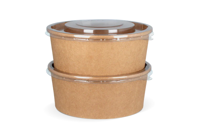 Lock sallad Poke Skål 500ml-750ml-1000ml Ø14,8cm transparent stapelbar (300 st) [TK-9987011]