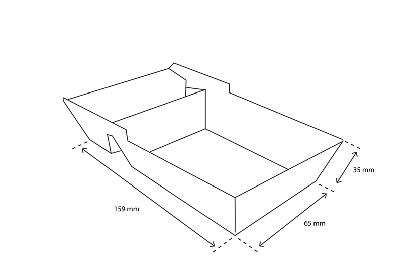 Brickor för pommes frites A23 (A7+1) kraft (600 st) [TK-9987059]