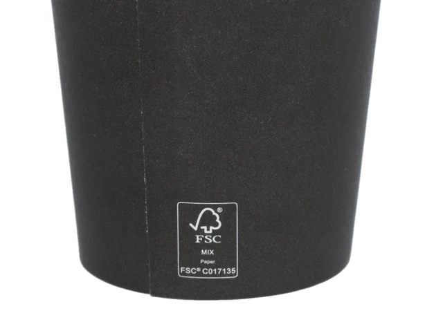 kaffekopp 230cc 8oz Ø8 cm kartong Svart FSC®Mix (1.000 st) [TK-9987087]